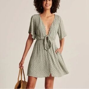 Abercrombie & Fitch Olive Green Dress